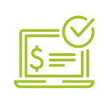 Laptop checkmark icon